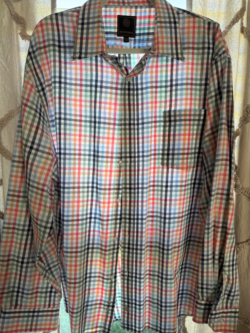 Ely Fashions Multicolor Plaid Button-Up Shirt